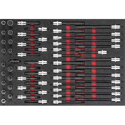 Vigor V4729 Schraubendrehereinsatz-Set V4729 – Bild 1