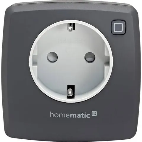 HOMEMATIC IP HMIP PS-2-A - Switch socket, anthracite – image 1