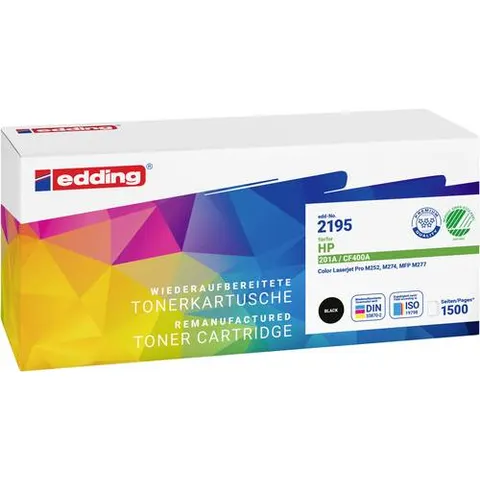 edding Toner EDD-2195 schwarz kompatibel zu HP 201A (CF400A) – Bild 1