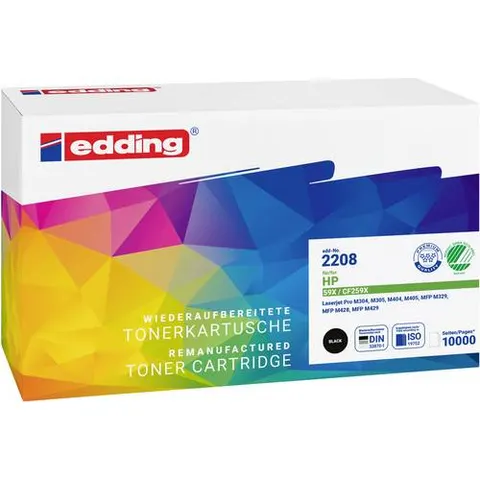 EDDING EDD-2208 - Toner, black, 59X, refill, HP – image 1