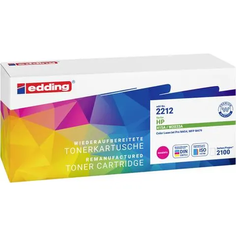 EDDING EDD-2212 - Toner, magenta, 415A, refill, HP – image 1