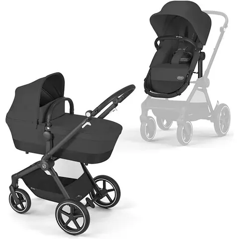 Cybex Kombikinderwagen EOS LUX schwarz – Bild 1