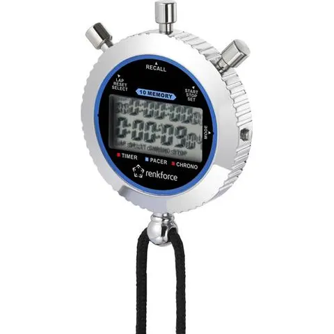 Renkforce RF-SW-200 Digitale stopwatch Zilver – afbeelding 1