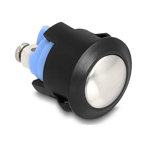 DELOCK 22044 - Push Button for Installation 16 mm 2 x Screw Terminal actuator d – image 1