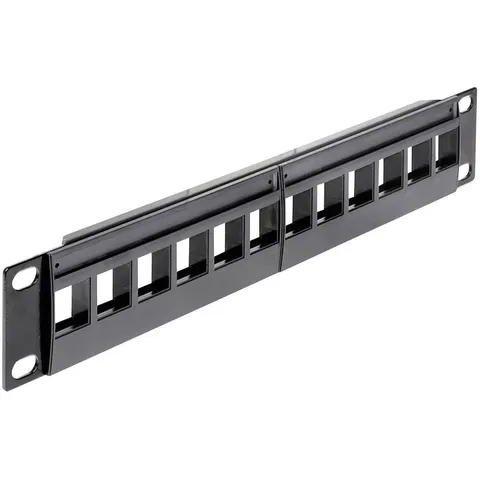 "DELOCK 43259 - 10"" Keystone Patch Panel, 12-Port" – image 1