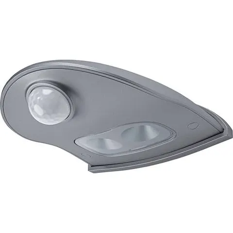 OSRAM LED outdoor wall lamp DOORLED DOWN silver Sensor Battery – image 1