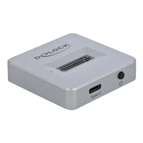 DELOCK M.2 Dockingstation fur M.2 NVMe – Silber – Bild 1