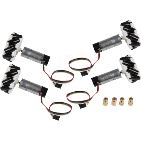 Joy-it Roboter Radsatz Omni Wheels Kit – Bild 1