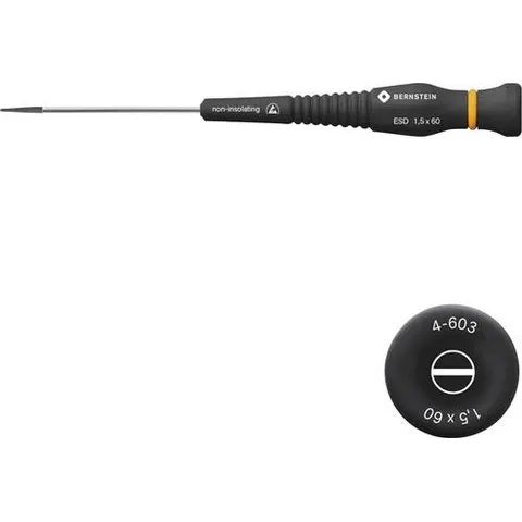 BERNSTEIN BERN 4 603 - ESD screwdriver, slotted, 1.5 mm – image 1