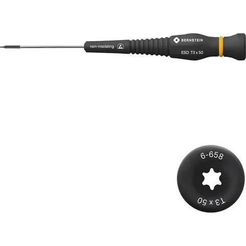 BERNSTEIN BERN 6 658 - ESD screwdriver, TORX® (TX), T3 – image 1