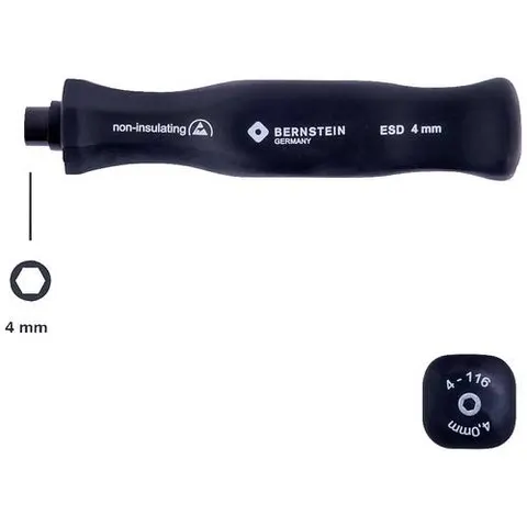 BERNSTEIN BERN 4 116 - Bit holder, 4 mm, ESD – image 1