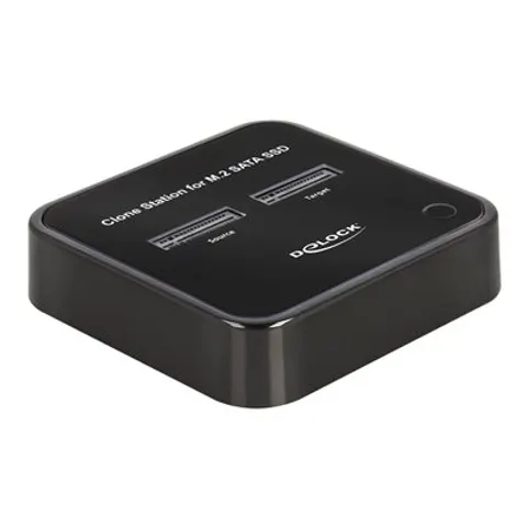 Delock M.2 Docking Station for 2 x M.2 SATA SSD with Clone function – afbeelding 1