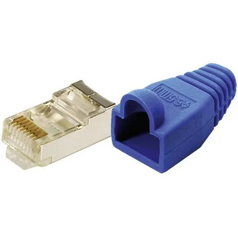 LOGILINK MP0014 - Conector modular CAT5e azul 100 uds. – imagen 1