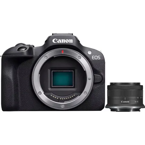 Canon EOS R100 + RF-S 18-45mm IS STM – afbeelding 1