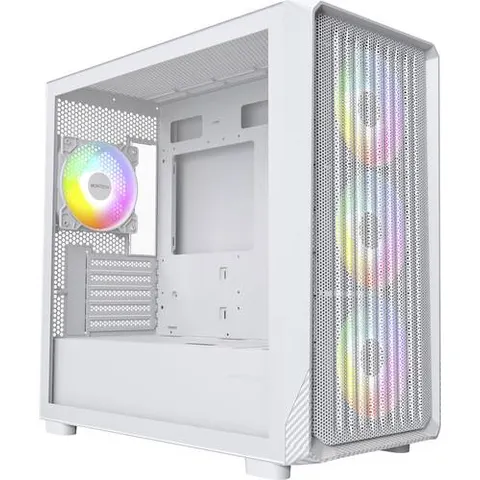 Montech Caja Micro-ATX X5M ARGB Blanco – imagen 1