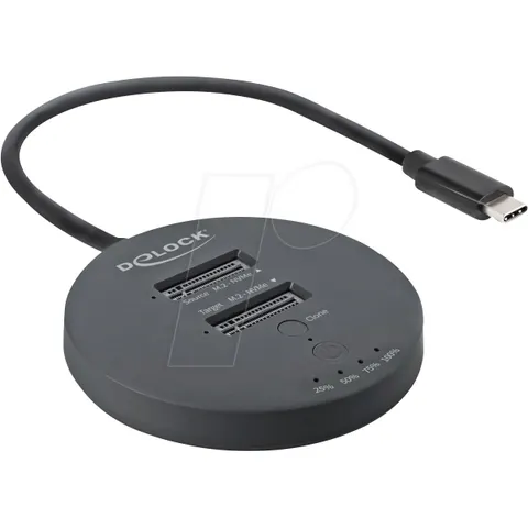 Delock USB 20 Gbps M.2 Dockingstation 2x NVMe PCIe SSD – Bild 1