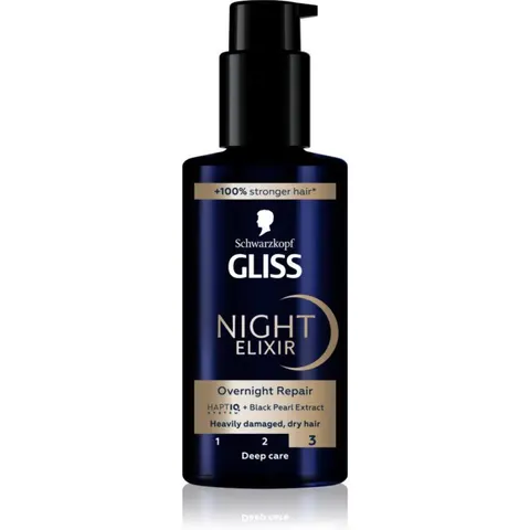 Gliss Night Elixir Sin Aclarado Para Cabello Maltratado O Dañado 100 Ml – imagen 1