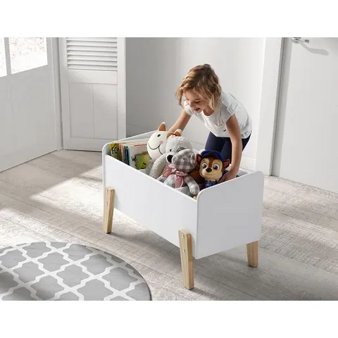 Coffre à jouets Vipack Kiddy - Blanc – image 1