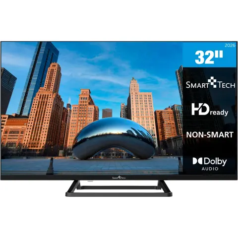 SMART TECH TV LED 32" 32hn01v3 high gloss black – immagine 1