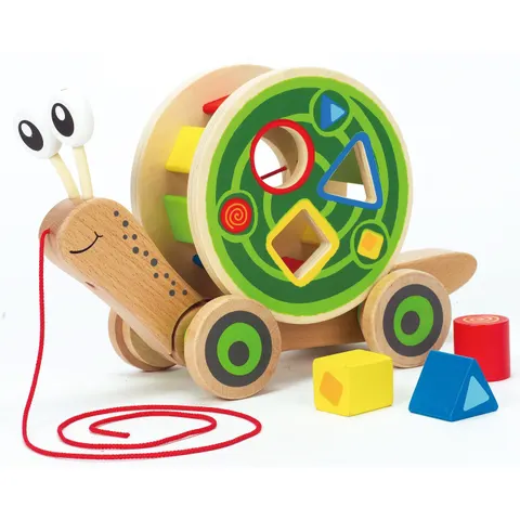Escargot roulant avec jeu de formes - Hape – image 1