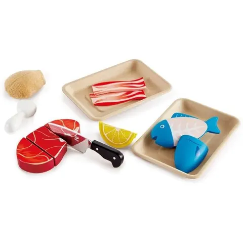 Hape Fisch & Fleisch Set – mehrfarbig – Bild 1