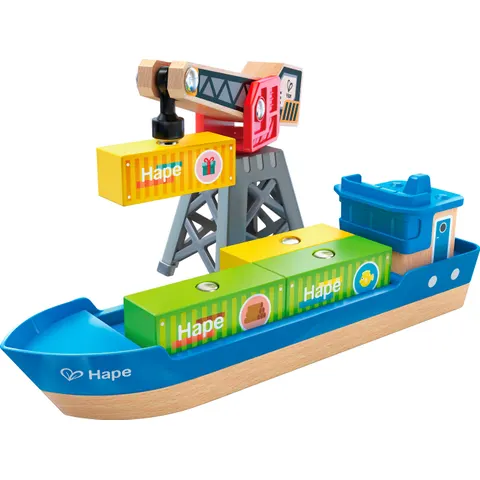 Bateau Cargo et Grue - Hape – image 1