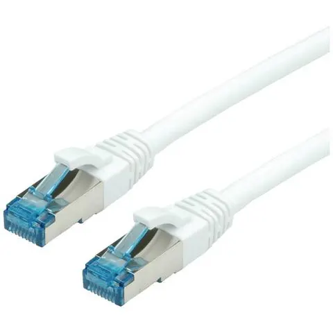 VALUE Patchkabel Kat.6A (Class EA) S/FTP (PiMF), LSOH, wit, 15 m – afbeelding 1