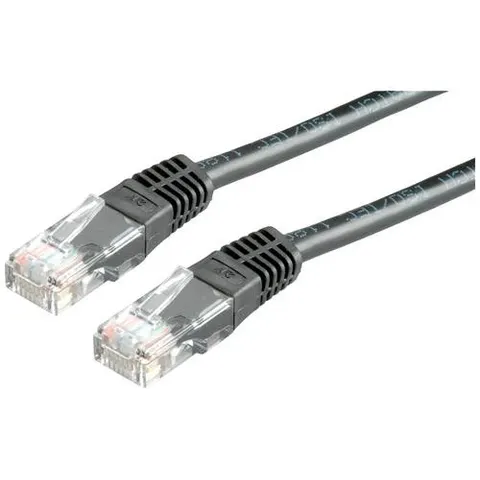 VALUE 21991535 - Cable de interconexiones Cat.6, UTP, negro, 1 m – imagen 1