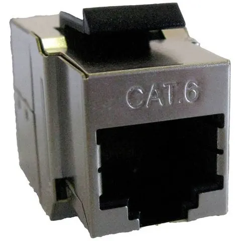 ROLINE RJ45 koppelstuk, Keystone, afgeschermd, Cat.6 (Class E) – afbeelding 1