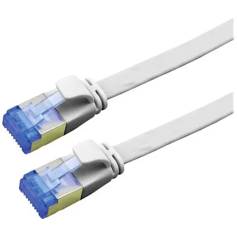 VALUE 21992111 - Cable de interconexiones Cat.6a, FTP, extraplano, gris, 1 m – imagen 1