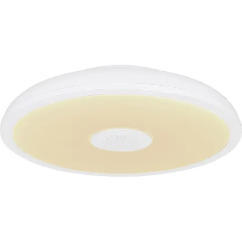 Globo Raffy LED ceiling light speaker RGBW white – image 1