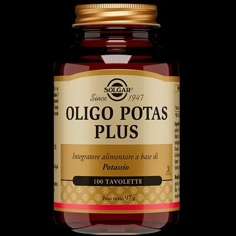 solgar Oligo potas plus 100 tavolette – immagine 1