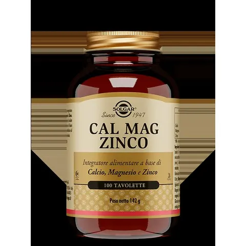 solgar Cal mag zinco 100 tavolette – immagine 1