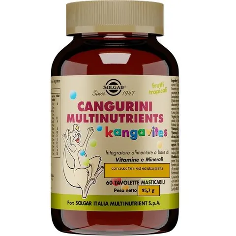 SOLGAR Cangurini Multinutrients 60 Tavolette Masticabili – immagine 1