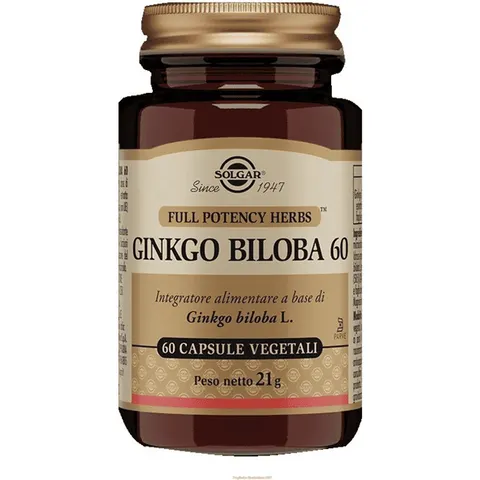 Solgar Ginkgo Biloba 60 Capsule Vegetali – immagine 1
