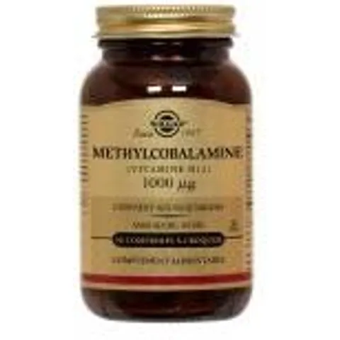 Solgar Metilcobalamina Vitamina B12 1000mcg 30 comprimidos masticables – imagen 1