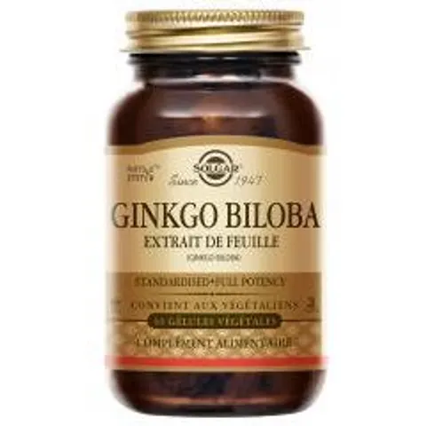 Solgar Ginkgo Biloba Hoja 60 Cápsulas – imagen 1