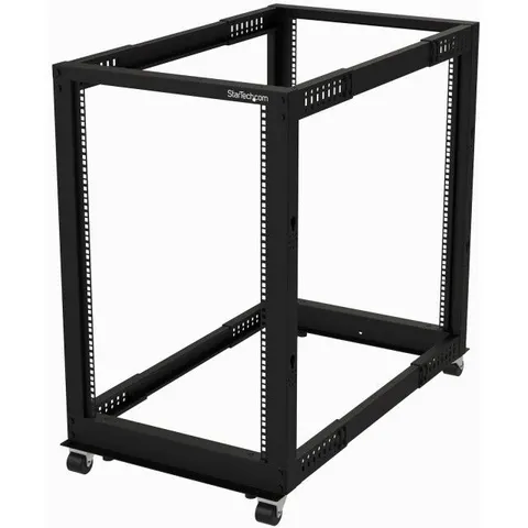 StarTech.com 4POSTRACK18U rack indipendenti Nero (4POSTRACK18U) – immagine 1