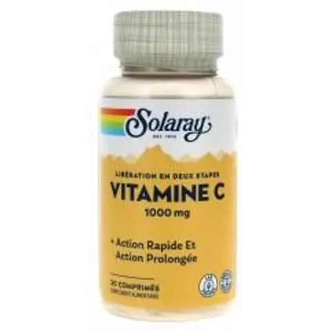 Solaray VITAMINA C 1000mg 30 Tabs – imagen 1