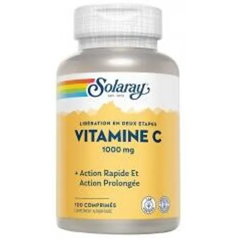 Solaray Vitamine C 1000 mg 100 Comprimés - Boîte 100 comprimés – image 1