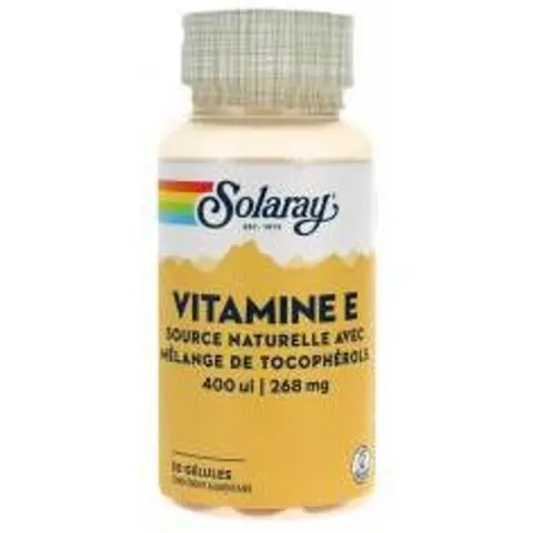 Solaray VITAMINA E 400 IU 50 Softgels – imagen 1