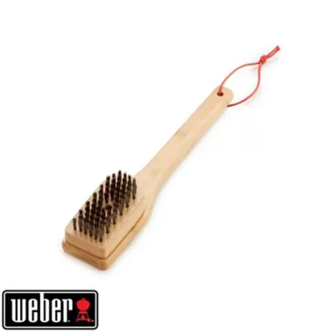 Weber Grillbürste mit Bambusholzgriff 30 cm – Bild 1