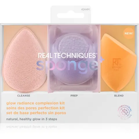 Real Techniques Sponge+ Glow Radiance applicator set for the perfect look – image 1