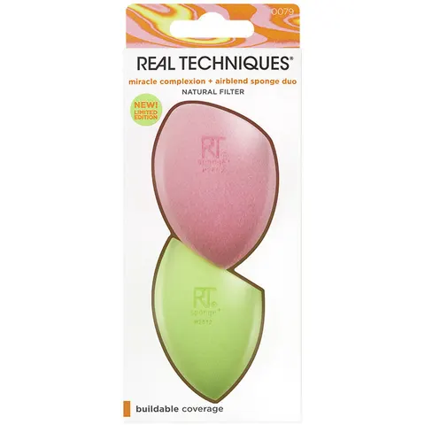 Real Techniques Miracle Complexion + Airblend sponge duo limited edition 2 u – imagen 1