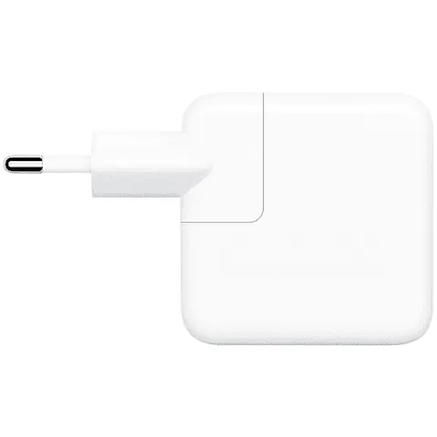 Apple 35 W Power Adapter mit 2 USB-C-Anschlüsse – Weiß – Bild 1