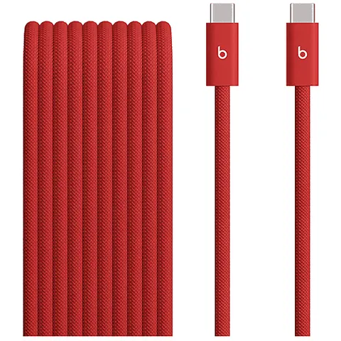 Beats 3m 240W USB-C to USB-C Braided Cable - Rapid Red – image 1