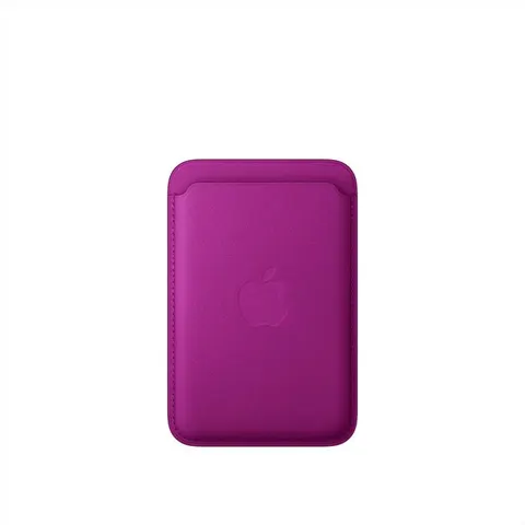 Apple iPhone Feingewebe Wallet mit MagSafe, Magenta – Bild 1