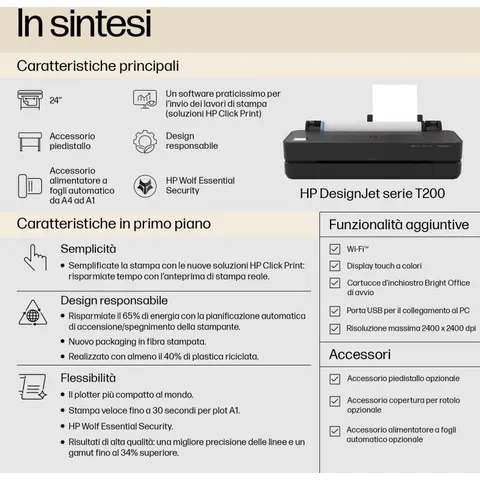 HP Designjet T250 24-in Printer – image 1