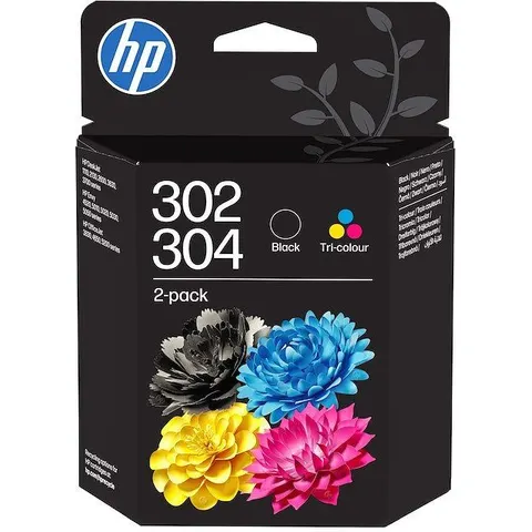 HP Combo Pack 2 Cartucce Nero E Colore 302/304-nero E Tricromia – immagine 1