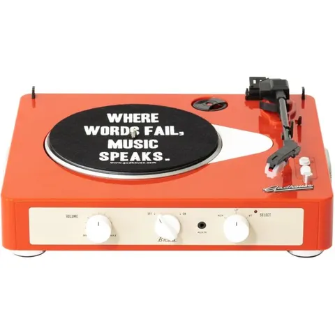 Gadhouse Tocadiscos portátil con bluetooth mandarina – imagen 1